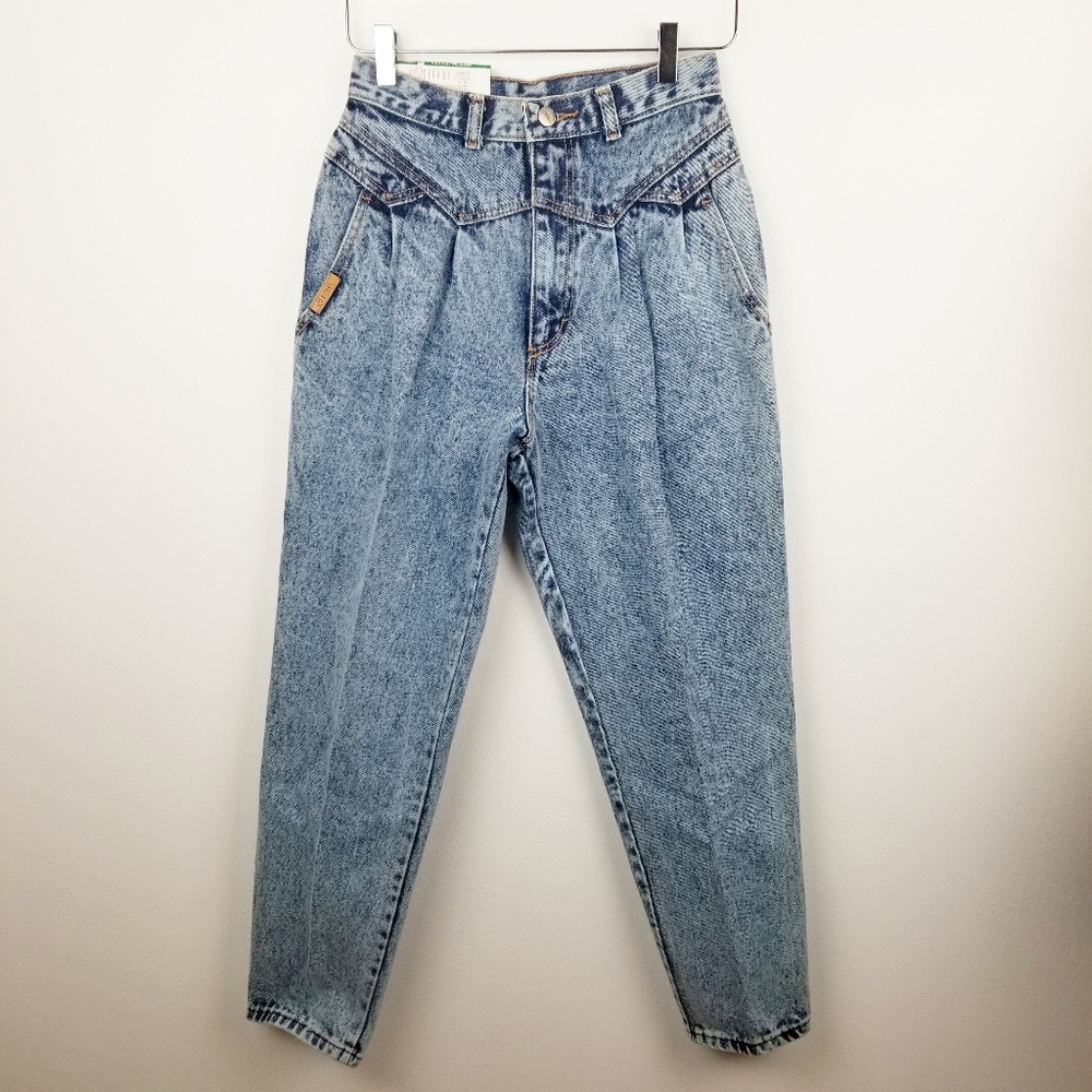 Vintage 80's GITANO High Waisted Acid Washed Jeans